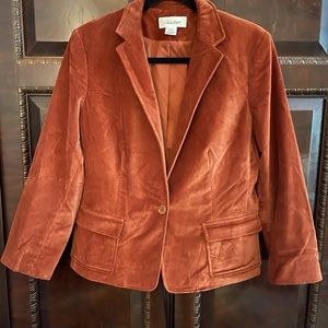 Calvin Klein velvet jacket